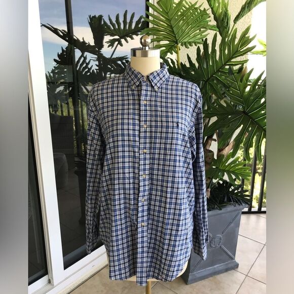 Ralph Lauren Other - Ralph Lauren Navy and White Plaid Casual Shirt